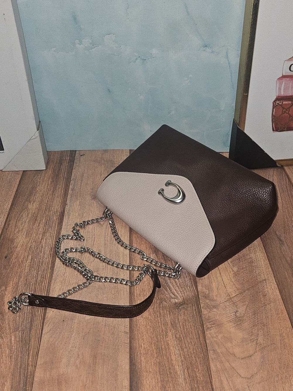 Coach Tammie Nwot Colorblock Leather Shoulder Bag - Picture 5 of 15